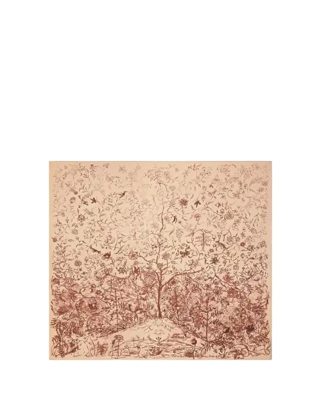 Loro Piana Albero Della Vita Foulard Scarf