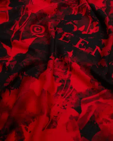 Alexander McQueen Poppy Collage Silk Scarf | Thumbnail 4