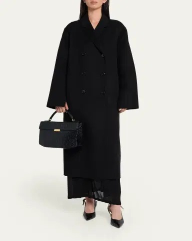 TOTEME Box Croc-Embossed Leather Top-Handle Bag | Thumbnail 5 TOTEME Box Croc-Embossed Leather Top-Handle Bag | Thumbnail 5