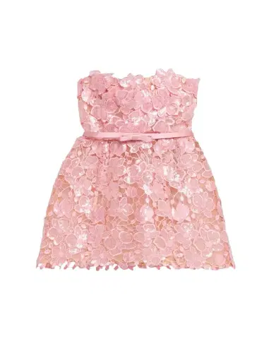 Retrofête Novalie Strapless Lace Dress | Thumbnail 1 Retrofête Novalie Strapless Lace Dress | Thumbnail 1