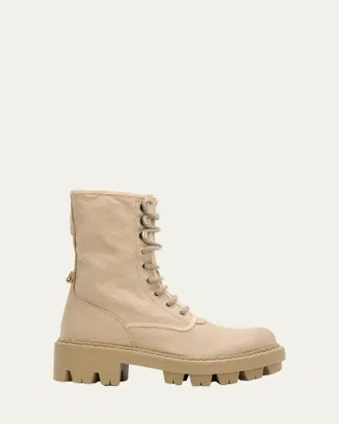 Prada Canvas Ankle Combat Boots | Thumbnail 11 Prada Canvas Ankle Combat Boots | Thumbnail 11