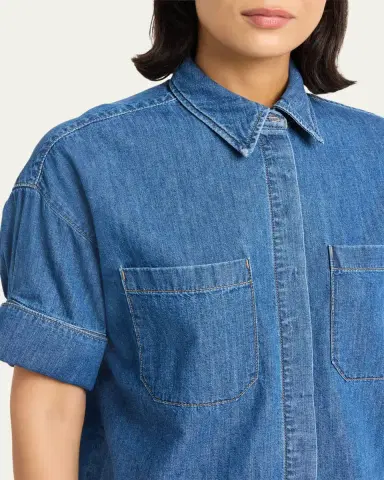 TWP My Newest Mistake Shirt in Denim | Thumbnail 5 TWP My Newest Mistake Shirt in Denim | Thumbnail 5