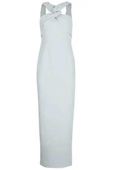 Solace London Rona Cape Dress - Blue | Thumbnail 1