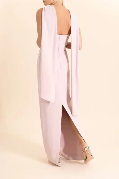 Solace London Rona Cape Dress - Petal Pink | Thumbnail 4