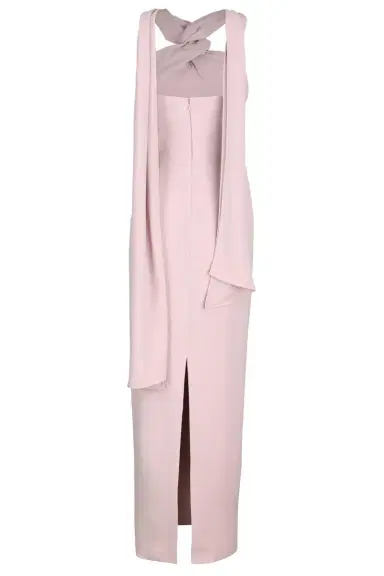 Solace London Rona Cape Dress - Petal Pink | Thumbnail 5