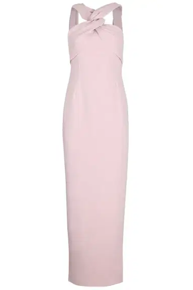 Solace London Rona Cape Dress - Petal Pink | Thumbnail 1