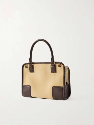 Loewe Amazona 180 Small Leather-trimmed Suede Shoulder Bag | Thumbnail 4 Loewe Amazona 180 Small Leather-trimmed Suede Shoulder Bag | Thumbnail 4