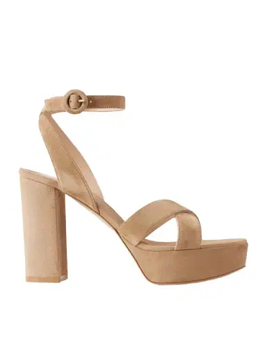 Gianvito Rossi Sabrina 70 Suede Sandals | Thumbnail 1 Gianvito Rossi Sabrina 70 Suede Sandals | Thumbnail 1