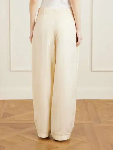 The Row Kolina Pleated Silk-faille Wide-leg Pants | Thumbnail 4 The Row Kolina Pleated Silk-faille Wide-leg Pants | Thumbnail 4