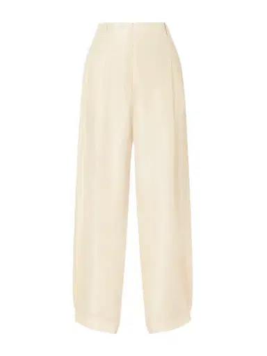The Row Kolina Pleated Silk-faille Wide-leg Pants | Thumbnail 1 The Row Kolina Pleated Silk-faille Wide-leg Pants | Thumbnail 1