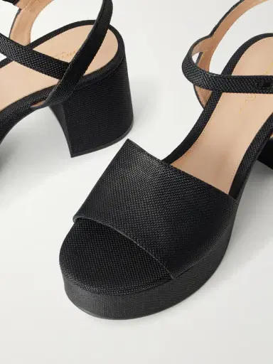 Gianvito Rossi Carol 35 Raffia Platform Sandals | Thumbnail 5