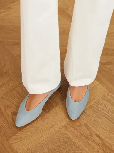 aeyde Ellie Suede Ballet Flats | Thumbnail 2