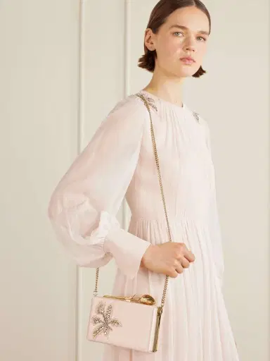 Erdem Bloom Crystal-embellished Satin Clutch | Thumbnail 5 Erdem Bloom Crystal-embellished Satin Clutch | Thumbnail 5