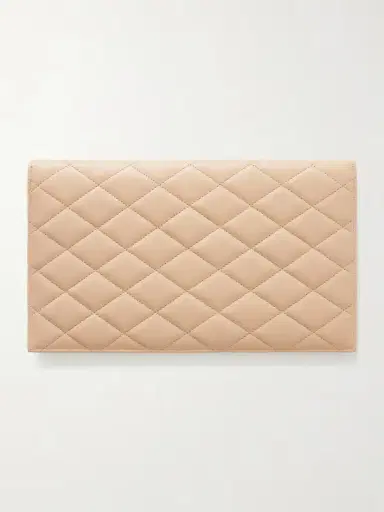 Saint Laurent Paris Matelassé Leather Pouch | Thumbnail 4