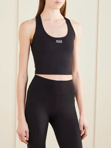 Sporty & Rich Runner Sports Tech-jersey Cropped Tank Top | Thumbnail 3 Sporty & Rich Runner Sports Tech-jersey Cropped Tank Top | Thumbnail 3