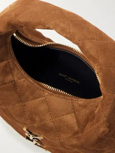 Saint Laurent Icarino Mini Matelassé Suede Shoulder Bag | Thumbnail 6 Saint Laurent Icarino Mini Matelassé Suede Shoulder Bag | Thumbnail 6