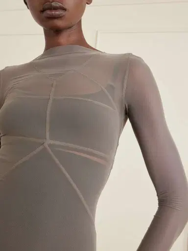 Rick Owens Temple Stretch Tulle Gown | Thumbnail 4