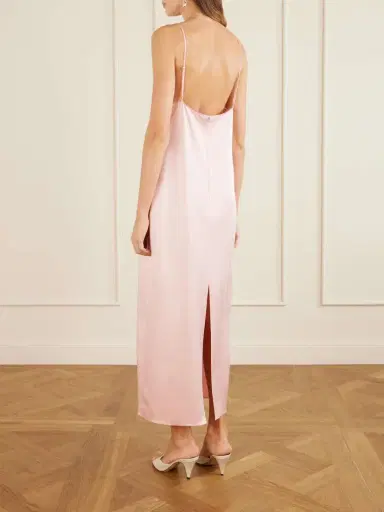 Stella McCartney Lace-trimmed Satin Midi Dress | Thumbnail 3