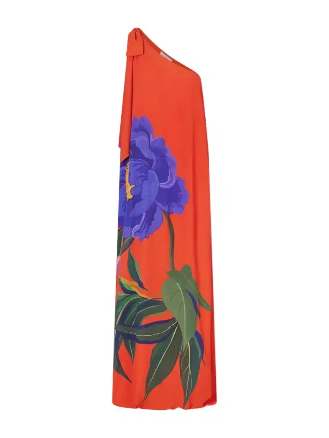 Borgo de Nor Lani Floral-print Satin-crepe Maxi Dress