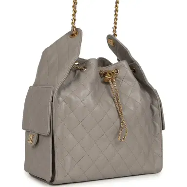 Chanel Chanel Medium 25 Hobo Bag Dark Grey Caviar Antique Gold Hardware | Thumbnail 2 Chanel Chanel Medium 25 Hobo Bag Dark Grey Caviar Antique Gold Hardware | Thumbnail 2