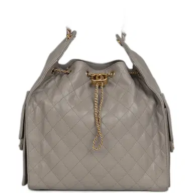 Chanel Chanel Medium 25 Hobo Bag Dark Grey Caviar Antique Gold Hardware | Thumbnail 1 Chanel Chanel Medium 25 Hobo Bag Dark Grey Caviar Antique Gold Hardware | Thumbnail 1