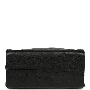 Chanel Chanel Small 25 Hobo Bag Black Shiny Caviar Aged Ruthenium Hardware | Thumbnail 7