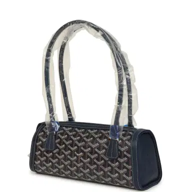 goyard Goyard Goyardine Canvas Bonbonnière Bag Navy Blue Chevroches Calfskin Palladium Hardware | Thumbnail 5 goyard Goyard Goyardine Canvas Bonbonnière Bag Navy Blue Chevroches Calfskin Palladium Hardware | Thumbnail 5