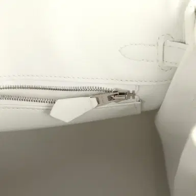 HERMÈS Hermes Birkin 25 New White Swift Palladium Hardware | Thumbnail 9 HERMÈS Hermes Birkin 25 New White Swift Palladium Hardware | Thumbnail 9