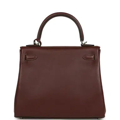 HERMÈS Hermes Kelly Retourne 25 Terre Cheri Palladium Hardware | Thumbnail 4