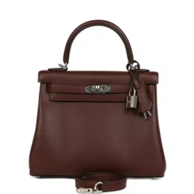 HERMÈS Hermes Kelly Retourne 25 Terre Cheri Palladium Hardware | Thumbnail 1