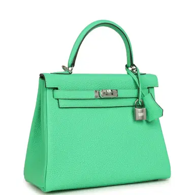 HERMÈS Hermes Kelly Retourne 25 Vert Comics Togo Palladium Hardware | Thumbnail 2