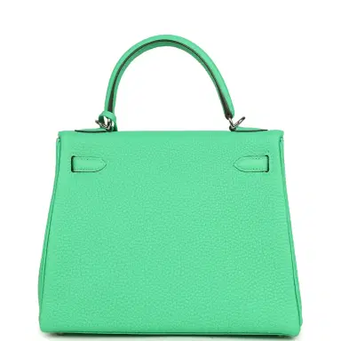 HERMÈS Hermes Kelly Retourne 25 Vert Comics Togo Palladium Hardware | Thumbnail 4