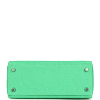 HERMÈS Hermes Kelly Retourne 25 Vert Comics Togo Palladium Hardware | Thumbnail 6