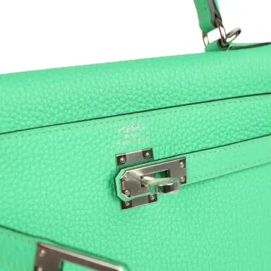 HERMÈS Hermes Kelly Retourne 25 Vert Comics Togo Palladium Hardware | Thumbnail 7