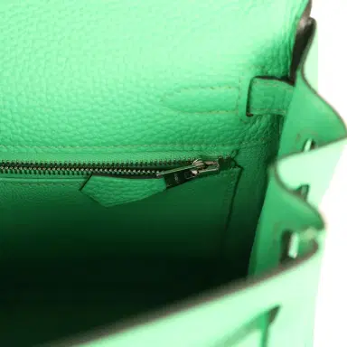 HERMÈS Hermes Kelly Retourne 25 Vert Comics Togo Palladium Hardware | Thumbnail 9