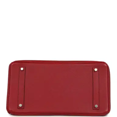 HERMÈS Pre-owned Hermes Birkin 35 Rouge Grenat Epsom Palladium Hardware | Thumbnail 6 HERMÈS Pre-owned Hermes Birkin 35 Rouge Grenat Epsom Palladium Hardware | Thumbnail 6