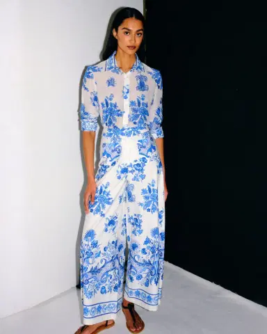 Emporio Sirenuse Adele Trousers in Chintz Print | Thumbnail 11