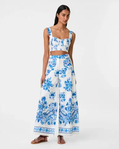 Emporio Sirenuse Adele Trousers in Chintz Print | Thumbnail 7