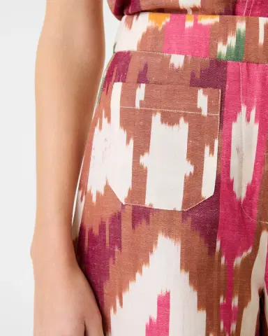 Emporio Sirenuse Adele Trousers in Watercolor Ikat | Thumbnail 6 Emporio Sirenuse Adele Trousers in Watercolor Ikat | Thumbnail 6
