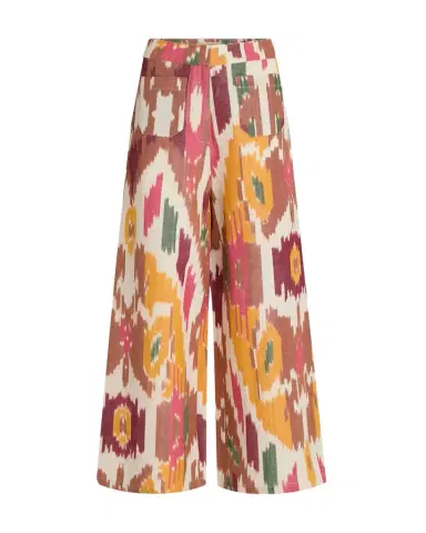 Emporio Sirenuse Adele Trousers in Watercolor Ikat | Thumbnail 1