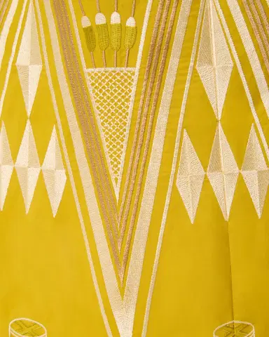 Emporio Sirenuse Camille Skirt with Papyrus Embroidery | Thumbnail 4 Emporio Sirenuse Camille Skirt with Papyrus Embroidery | Thumbnail 4