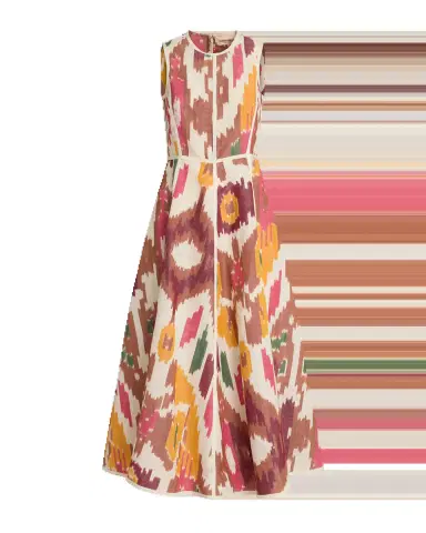 Emporio Sirenuse Clodette Dress in Watercolor Ikat | Thumbnail 6 Emporio Sirenuse Clodette Dress in Watercolor Ikat | Thumbnail 6