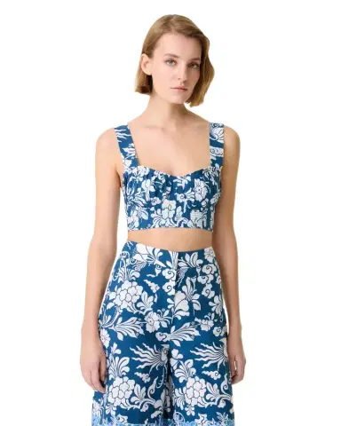 Emporio Sirenuse Dalia Top in Eastern Dream Print | Thumbnail 1 Emporio Sirenuse Dalia Top in Eastern Dream Print | Thumbnail 1