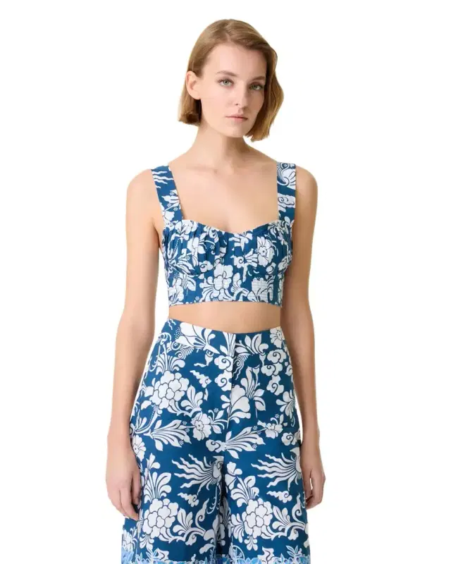 Emporio Sirenuse Dalia Top in Eastern Dream Print