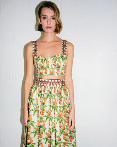 Emporio Sirenuse Dalia Top in Midsummer Print | Thumbnail 5 Emporio Sirenuse Dalia Top in Midsummer Print | Thumbnail 5