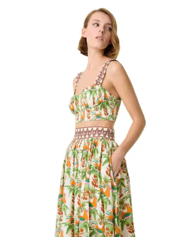 Emporio Sirenuse Dalia Top in Midsummer Print | Thumbnail 1 Emporio Sirenuse Dalia Top in Midsummer Print | Thumbnail 1