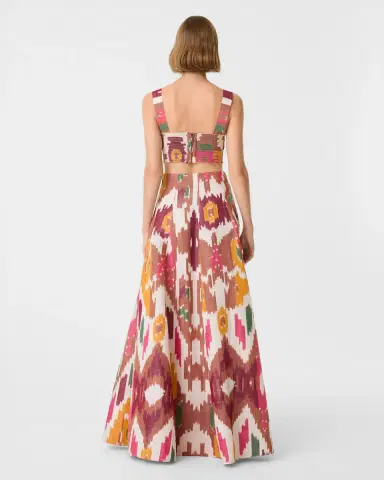 Emporio Sirenuse Dalia Top in Watercolor Ikat | Thumbnail 4