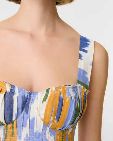 Emporio Sirenuse Dalia Top in Watercolor Ikat | Thumbnail 8