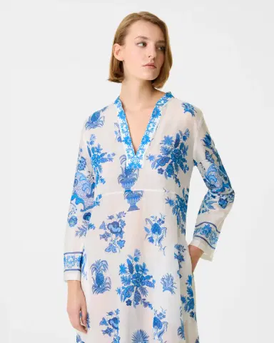Emporio Sirenuse Giada Caftan in Chintz Print | Thumbnail 3 Emporio Sirenuse Giada Caftan in Chintz Print | Thumbnail 3