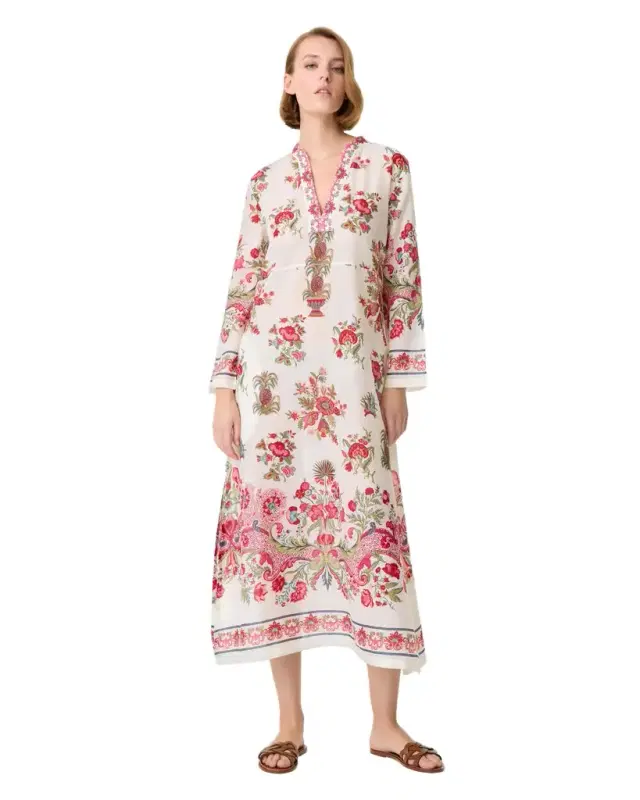 Giada Caftan in Chintz Print